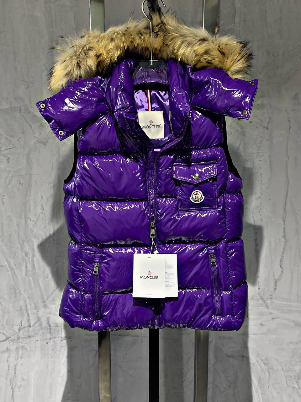 Smanicato Moncler Purple Girl